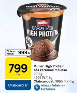 Tesco Müller High Protein sós karamell mousse ajánlat