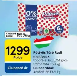 Tesco Pöttyös Túró Rudi Multipack ajánlat