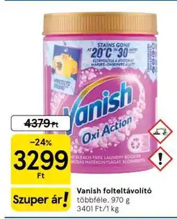 Tesco Vanish folteltávolító ajánlat