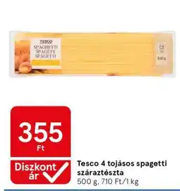 Tesco Tesco 4 tojásos spagetti száraztészta ajánlat