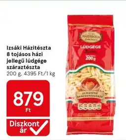 Tesco Izsáki Háztészta 8 tojásos házi jellegű lúdgége száraztészta ajánlat