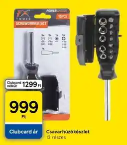 Tesco Csavarhúzókészlet ajánlat