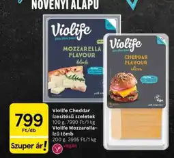 Tesco Violife Cheddar ízesítésű szeletek ajánlat