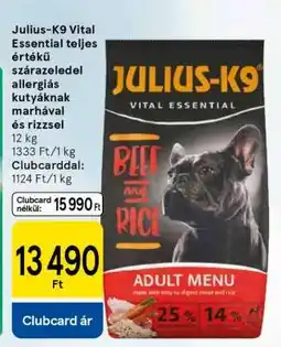Tesco Julius-K9 Vital Essential teljes értékű szárazeledel ajánlat