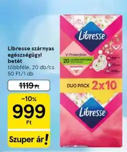 Tesco Libresse szárnyas egészségügyi betét ajánlat