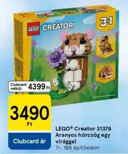 Tesco LEGO Creator 31376 Aranyos hörcsög egy virággal ajánlat