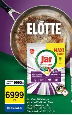 Tesco Jar Our 30 Minute Miracle Platinum Plus mosogatókapszula ajánlat