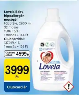 Tesco Lovela Baby hipoallergén mosógél ajánlat