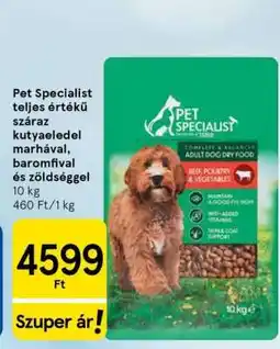 Tesco Pet Specialist teljes értékű száraz kutyaeledel ajánlat