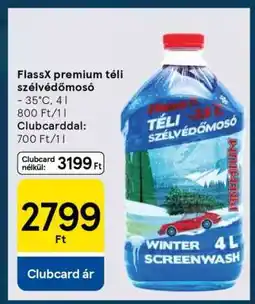 Tesco FlassX prémium téli szélvédőmosó ajánlat