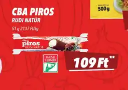 CBA CBA PIROS RUDI NATÚR ajánlat
