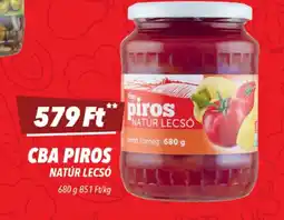 CBA CBA PIROS NATÚR LECS ajánlat