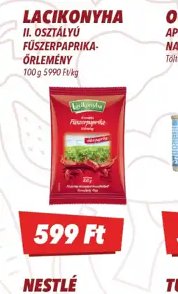 CBA LACIKONYHA FŰSZERPAPRIKA-ŐRLEMÉNY ajánlat