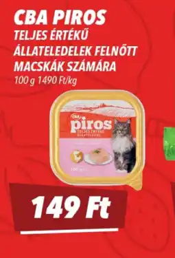 CBA CBA PIROS macskaeledel ajánlat