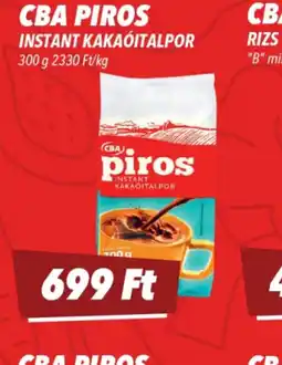 CBA CBA PIROS KAKAITALPOR ajánlat