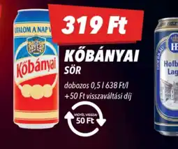 CBA Kőbányai sör ajánlat