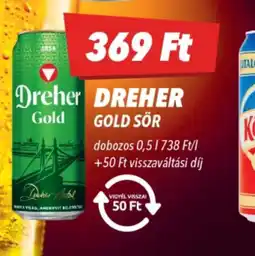 CBA DREHER GOLD SÖR ajánlat