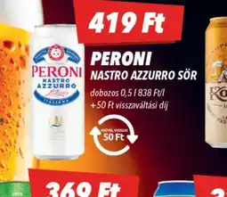 CBA PERONI NASTRO AZZURRO SÖR ajánlat