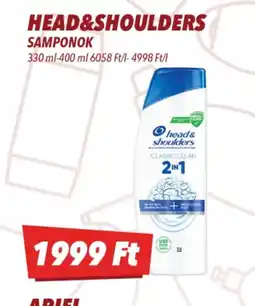 CBA HEAD&SHOULDERS SAMPONOK ajánlat