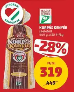 PENNY Korpás Kenyér ajánlat