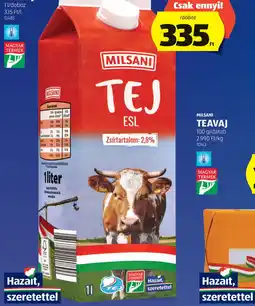 ALDI MILSANI ESL TEJ ajánlat