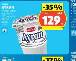 ALDI MILFINA AYRAN joghurtital ajánlat