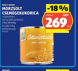 ALDI KING'S CROWN MORZSOLT CSEMEGEKUKORICA ajánlat