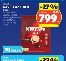 ALDI NESCAFÉ KÁVÉ 3 AZ 1-BEN ajánlat