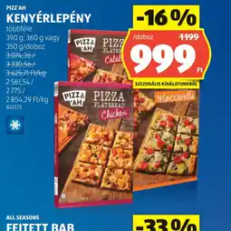 ALDI PIZZ'AH KENYÉRLÉPÉNY ajánlat