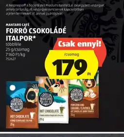 ALDI MANTARO CAFÉ FORR CSOKOLÁDÉ ITALPOR ajánlat