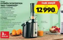 ALDI AMBIANO GYÜMÖLCSCENTRIFUGA VAGY TURMIXGÉP ajánlat