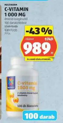 ALDI C-VITAMIN 1000 MG ajánlat