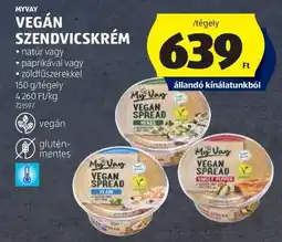 ALDI MyVay Vegán Szendvicskrém ajánlat