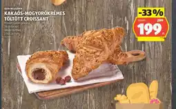 ALDI KAKAÓS-MOGYORÓKRÉMES TÖLTÖTT CROISSANT ajánlat