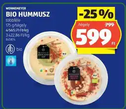 ALDI Wonnemeyer Bio Hummusz ajánlat