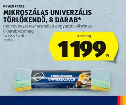 ALDI POWER FORCE MIKROSZÁLAS TÖRLŐKENDŐ ajánlat