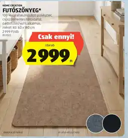 ALDI HOME CREATION FUTSZŐNYEG ajánlat