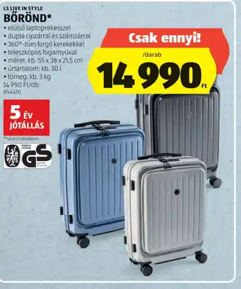 ALDI LS LIVE IN STYLE BŐRÖND ajánlat