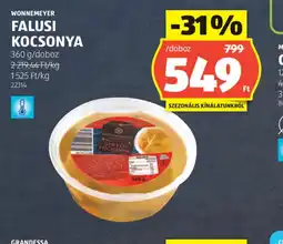 ALDI WONNEMEYER FALUSI KOCSONYA ajánlat