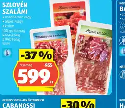 ALDI SZLOVÉN SZALÁMI ajánlat