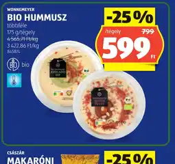 ALDI NONNEMEYER BIO HUMMUSZ ajánlat