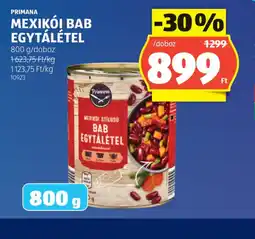ALDI PRIMANA MEXIKI BAB EGYTÁLÉTEL ajánlat
