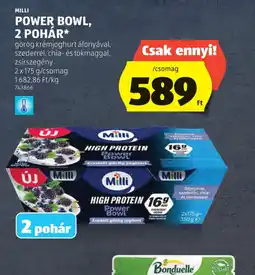 ALDI MILLI POWER BOWL, 2 POHÁR ajánlat
