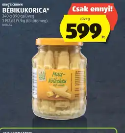 ALDI KING'S CROWN BÉBIKUKORICA ajánlat