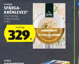 ALDI LE GUSTO SPÁRGA-KRÉMLEVES ajánlat