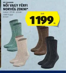 ALDI UP 2 FASHION NORVÉG ZOKNI ajánlat