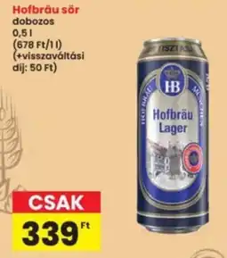 Interspar Hofbräu sör ajánlat
