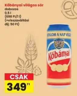 Interspar Kőbányai világos sör ajánlat