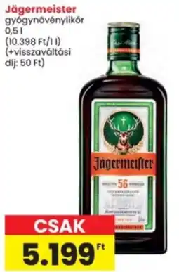 Interspar Jägermeister gyógynövénylikōr ajánlat