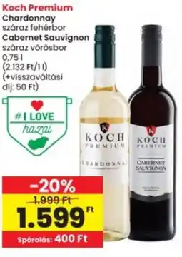 Interspar Koch Premium Chardonnay, Cabernet Sauvignon ajánlat